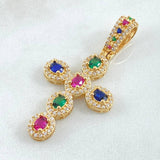 Dije Cruz Tupida 4.95gr / 4.5cm / Oro 18K *