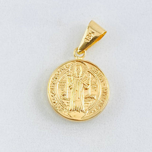 Dije San Benito 0.95gr / 2.4cm / Oro Amarillo 18K