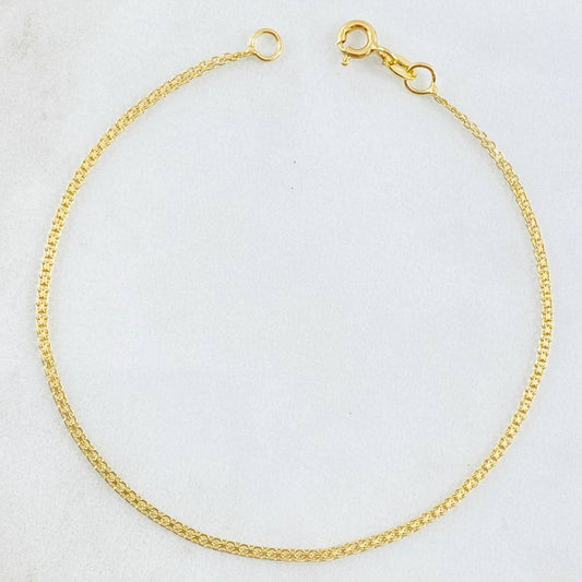 Pulso Chino 1.2gr / 19cm / 1.4mm Oro Amarillo +1 18K ©