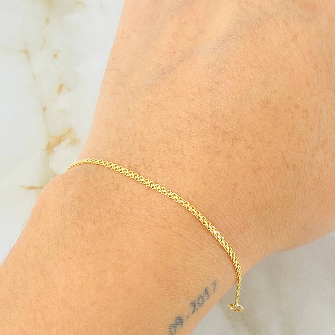 Pulso Chino 1.25gr / 19cm / 1.4mm Oro Amarillo +1 18K