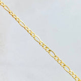 Pulso Figaro 1.75gr / 19cm / 2.8mm Oro Amarillo +1 18K *