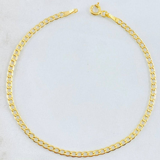 Pulso Cubano 1.35gr / 19cm / 2.5mm Oro Amarillo +1 18K ©