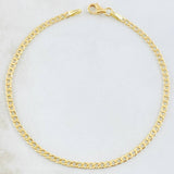 Pulso Cubano 1.5gr / 19cm / 2.4mm Oro Amarillo +1 18K *