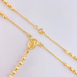 Rosario Virgen Milagosa Cruz Lisa 5.8gr / 47.5cm / 3mm Oro Amarillo 18K