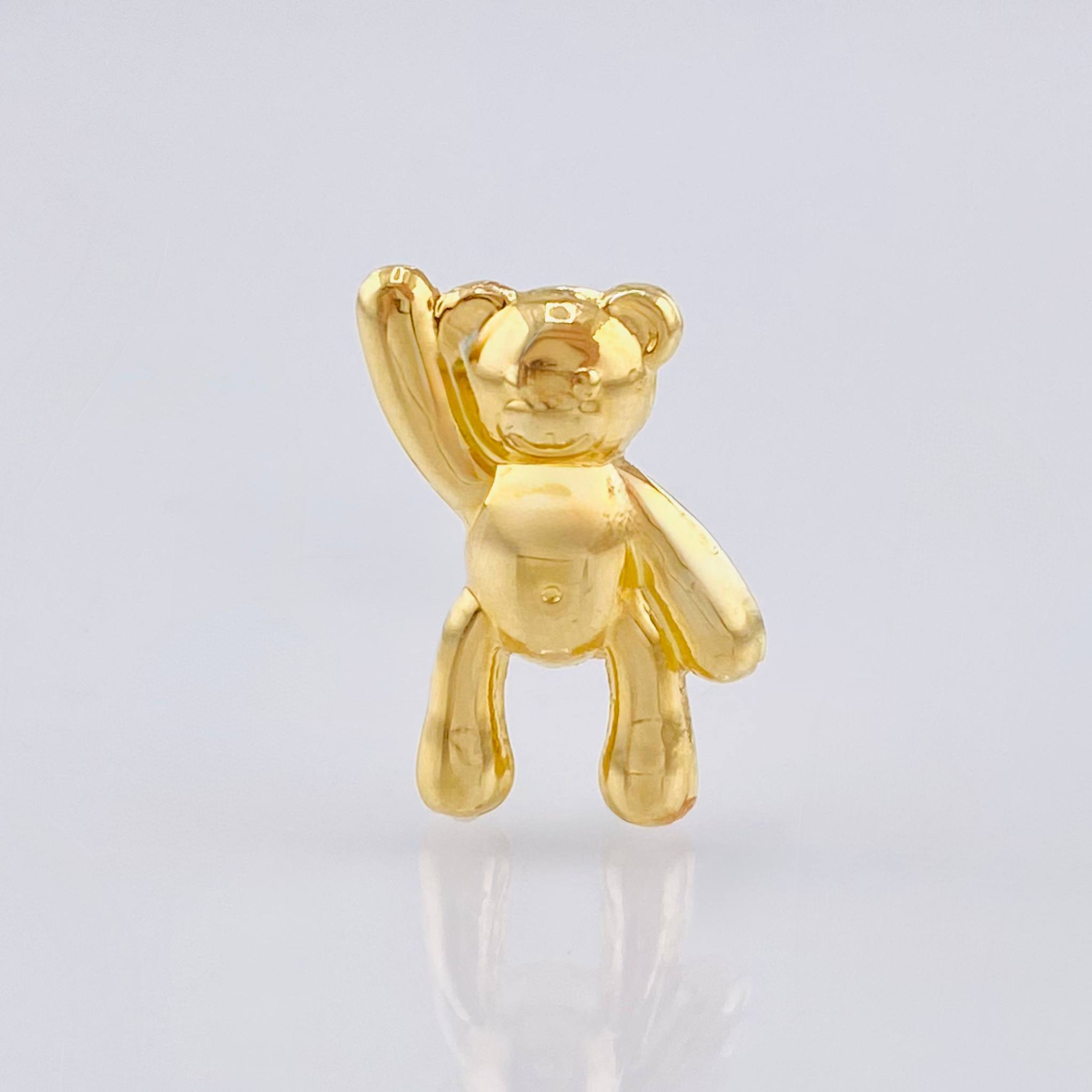 Dije Oso Manito Arriba 0.8gr / 1.9cm / Oro Amarillo 18K *