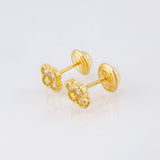 Topos Trebol 0.65 g / 3.8 mm Oro Amarillo 18K