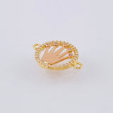 Herraje Circulo Corona 1.5gr / 2cm / Dos Oros Amarillo Rosa 18K *