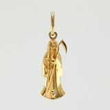 Dije Santa Muerte 1.4gr / 2.5cm / Oro Amarillo 18K *