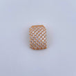 Dije Tupido 1.3gr / 1.4cm / Circones Blancos Oro Amarillo 18K $
