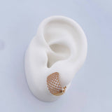 Topos Tupidos 4.3gr / Circones Blancos Oro Amarillo 18K $