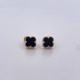 Topos Trebol 2.5gr / Onix Negro Oro Amarillo Nac.Esp. 18K &