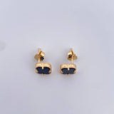 Topos Trebol 2.5gr / Onix Negro Oro Amarillo Nac.Esp. 18K &