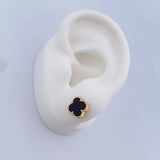 Topos Trebol 2.5gr / Onix Negro Oro Amarillo Nac.Esp. 18K &