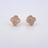 Topos Trebol 2.45gr / Nacar Blanco Oro Amarillo Nac.Esp. 18K &