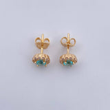 Topos Halo 2.05gr / Circones Blancos Azules Oro Amarillo 18K $