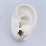 Topos Trebol 2.2gr / Circones Verdes Dos Oros Negro Amarillo 18K &