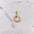 Dije Clavo 2.8gr / 2.7cm / Circones Blancos Oro Amarillo 18K