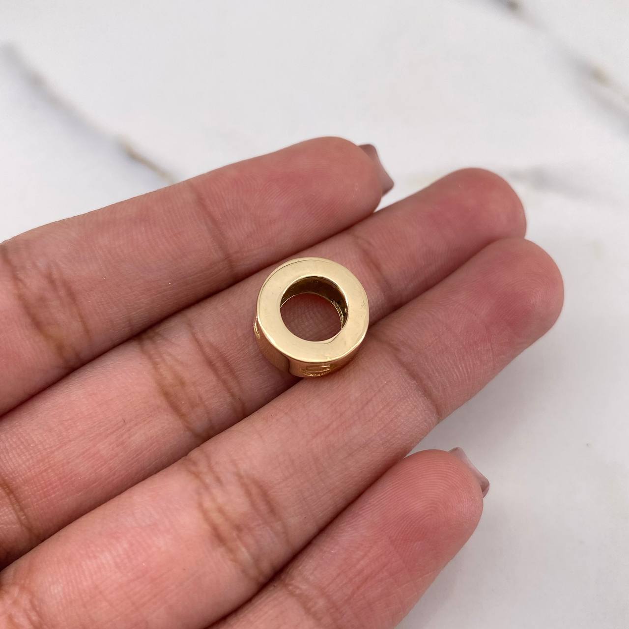 Dije Aro Tornillo 2.75gr / 1.2cm / Liso Oro Amarillo 18K