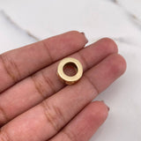 Dije Aro Tornillo 2.75gr / 1.2cm / Liso Oro Amarillo 18K