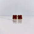 Topos Trebol  2.2gr / Electroestatico Rojo Oro Amarillo 18K &