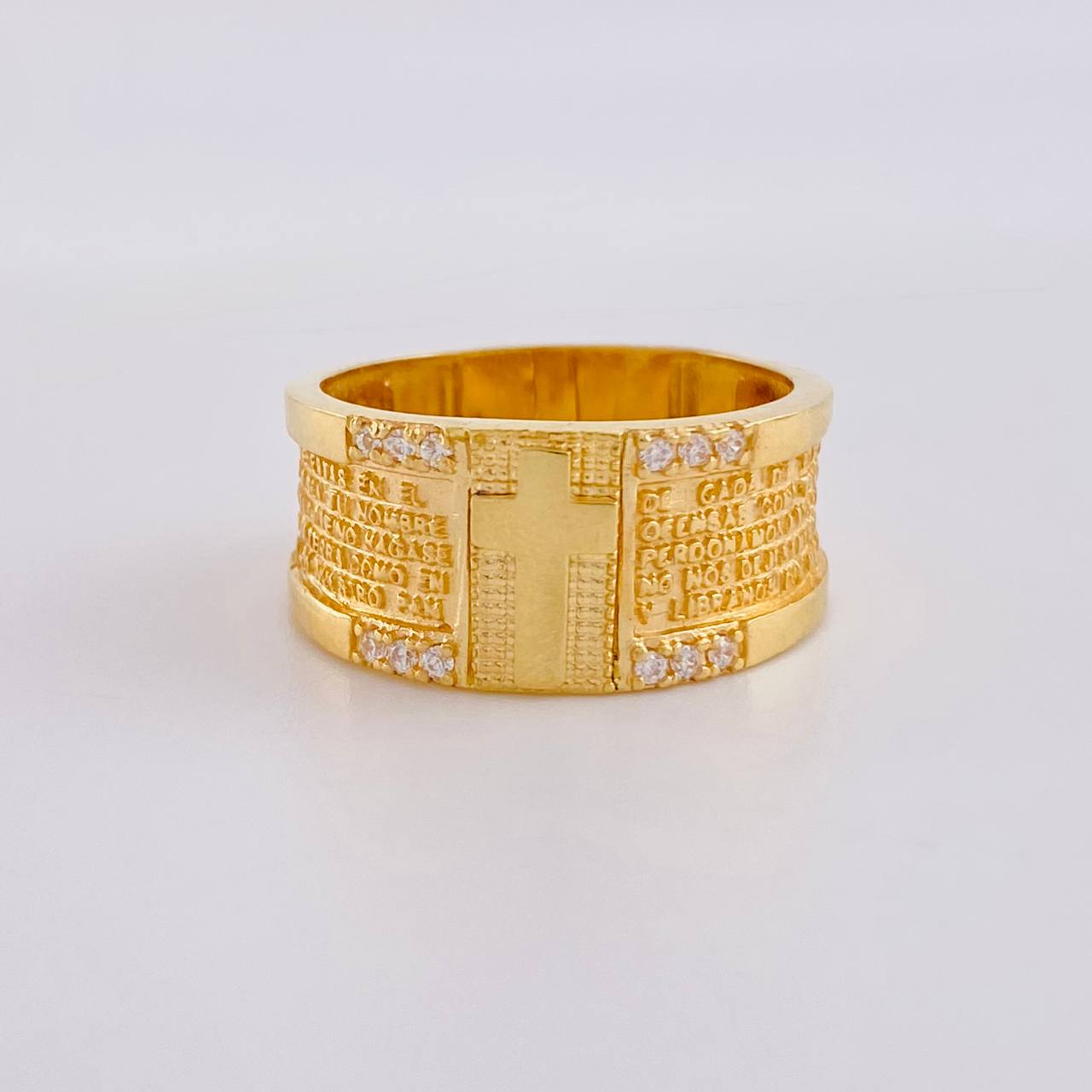 Anillo Oración Especial 7g / T6 Oro Amarillo 18K