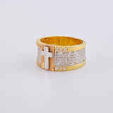 Anillo Oración Especial 8.45g / T8 1/4 Tres Oros 18K