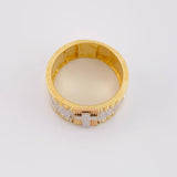Anillo Oración Especial 8.45g / T8 1/4 Tres Oros 18K