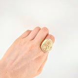 Anillo Virgen del Carmen 16g / T8 1/4 Oro Amarillo 18K