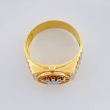 Anillo Correa Corona 6.8g / T8 Tres Oros 18K