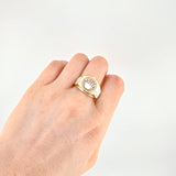 Anillo Correa Corona 6.8g / T8 Tres Oros 18K