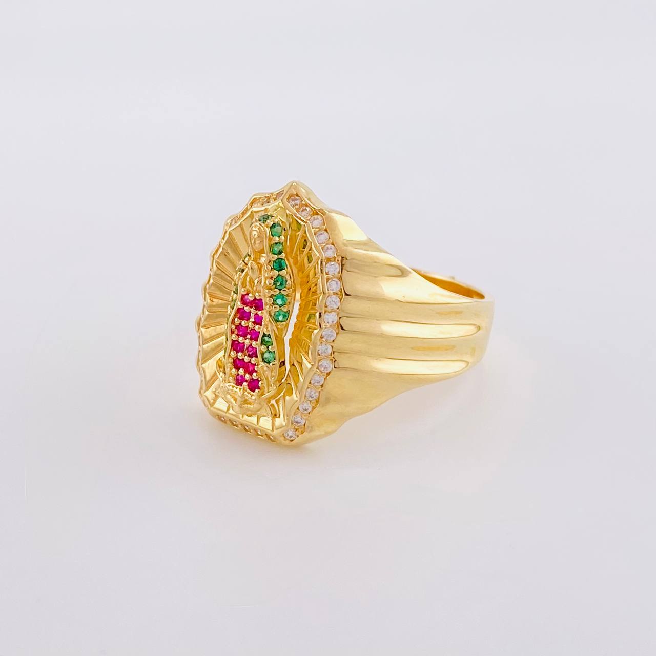 Anillo Virgen Guadalupe 6.55g / T7 1/4 Oro Amarillo 18K