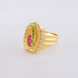 Anillo Virgen Guadalupe 7g / T9 3/4 Oro Amarillo 18K