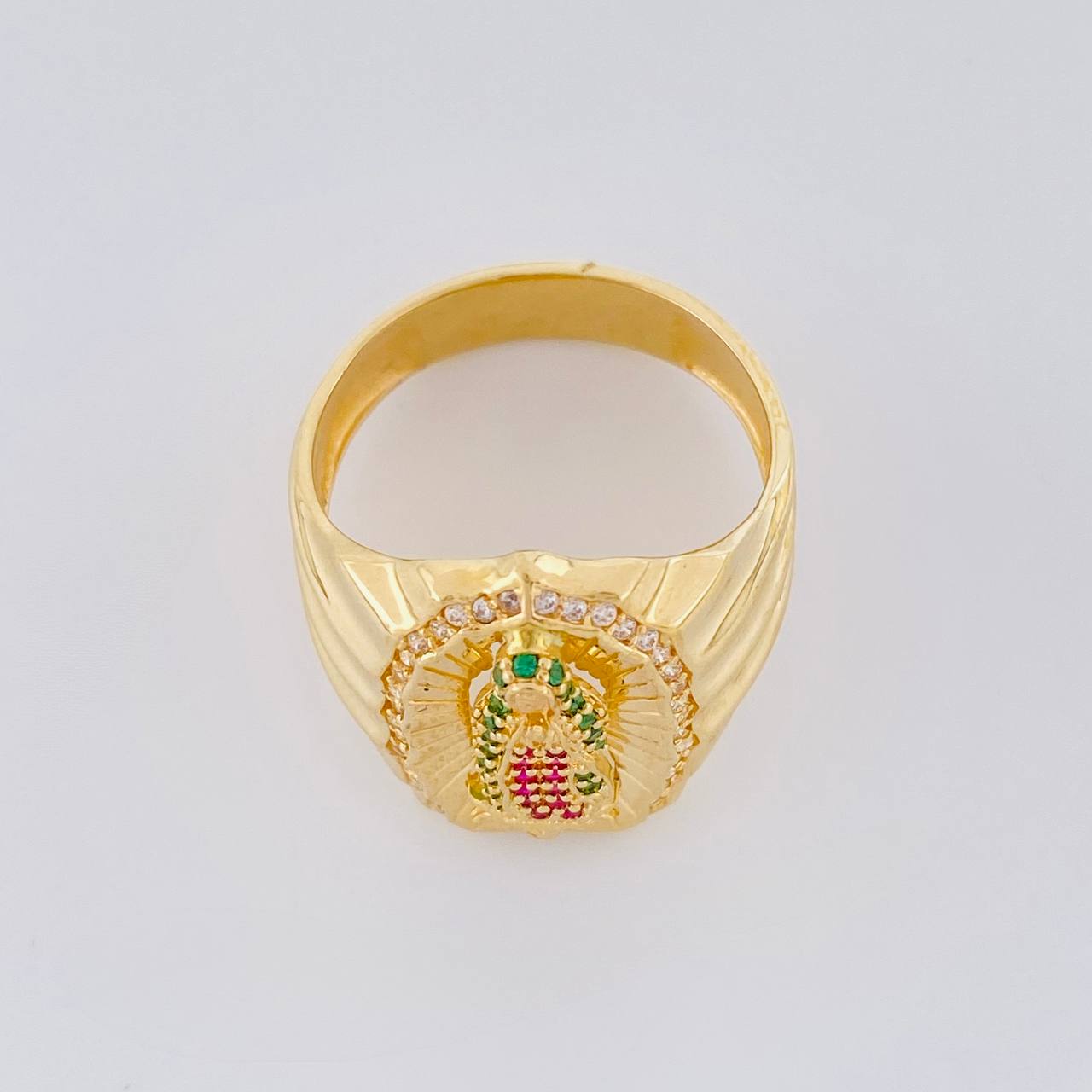 Anillo Virgen de Guadalupe 7.25g / T9 3/4 Oro Amarillo 18K