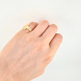 Anillo Cruz Cristo 2.5g / T6 1/2 Oro Amarillo 18K