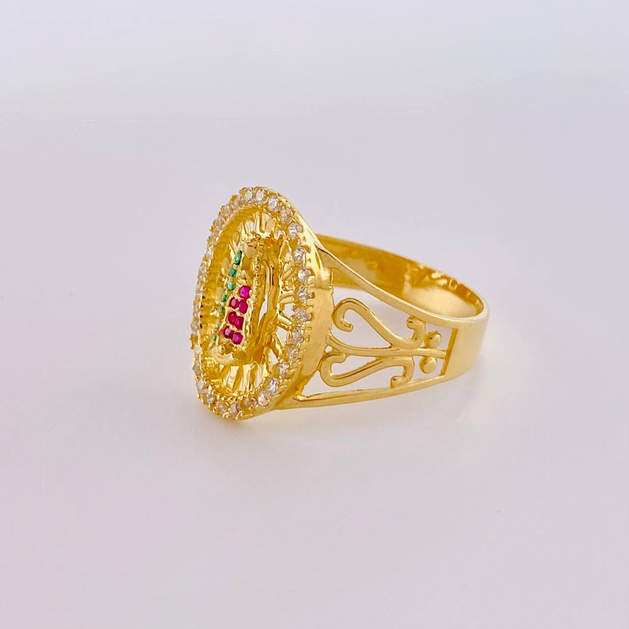 Anillo Virgen de Guadalupe 5.15g / T9 1/2 Oro Amarillo 18K