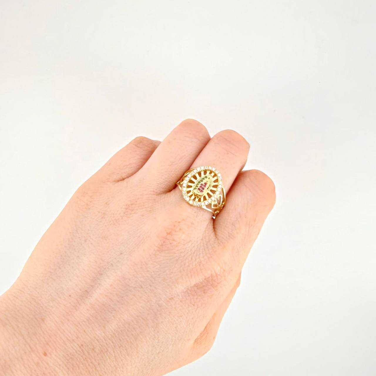 Anillo Virgen de Guadalupe 5.15g / T9 1/2 Oro Amarillo 18K