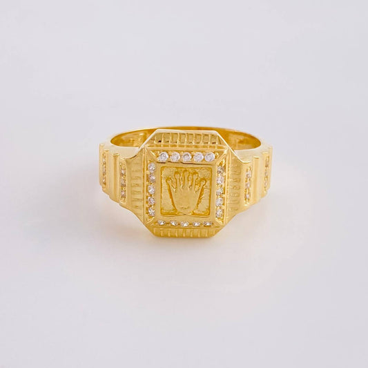 Anillo Correa Egipcia 6.8g / T10 Oro Amarillo 18K