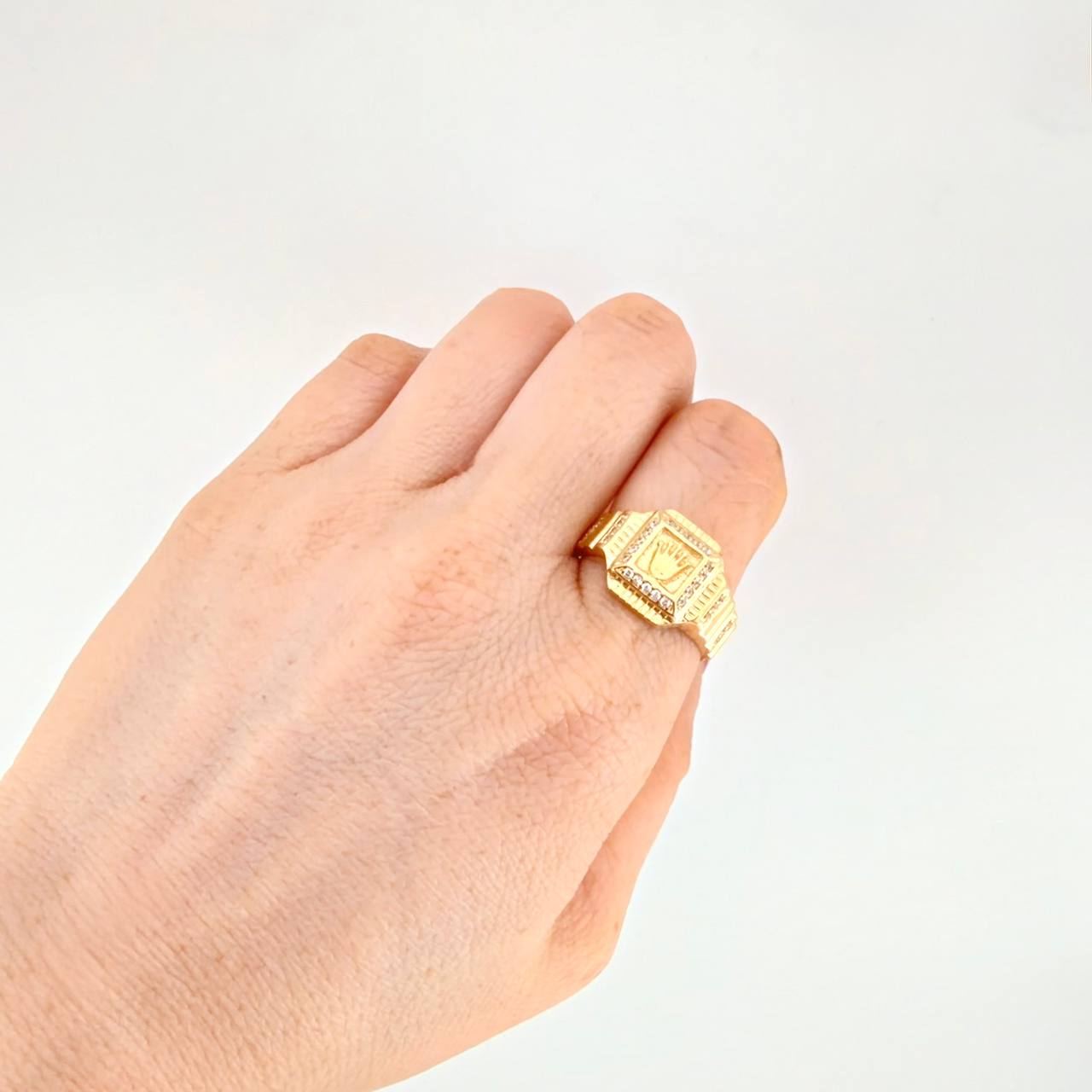 Anillo Corona Egipcia 6g / T10 1/4 Oro Amarillo 18K