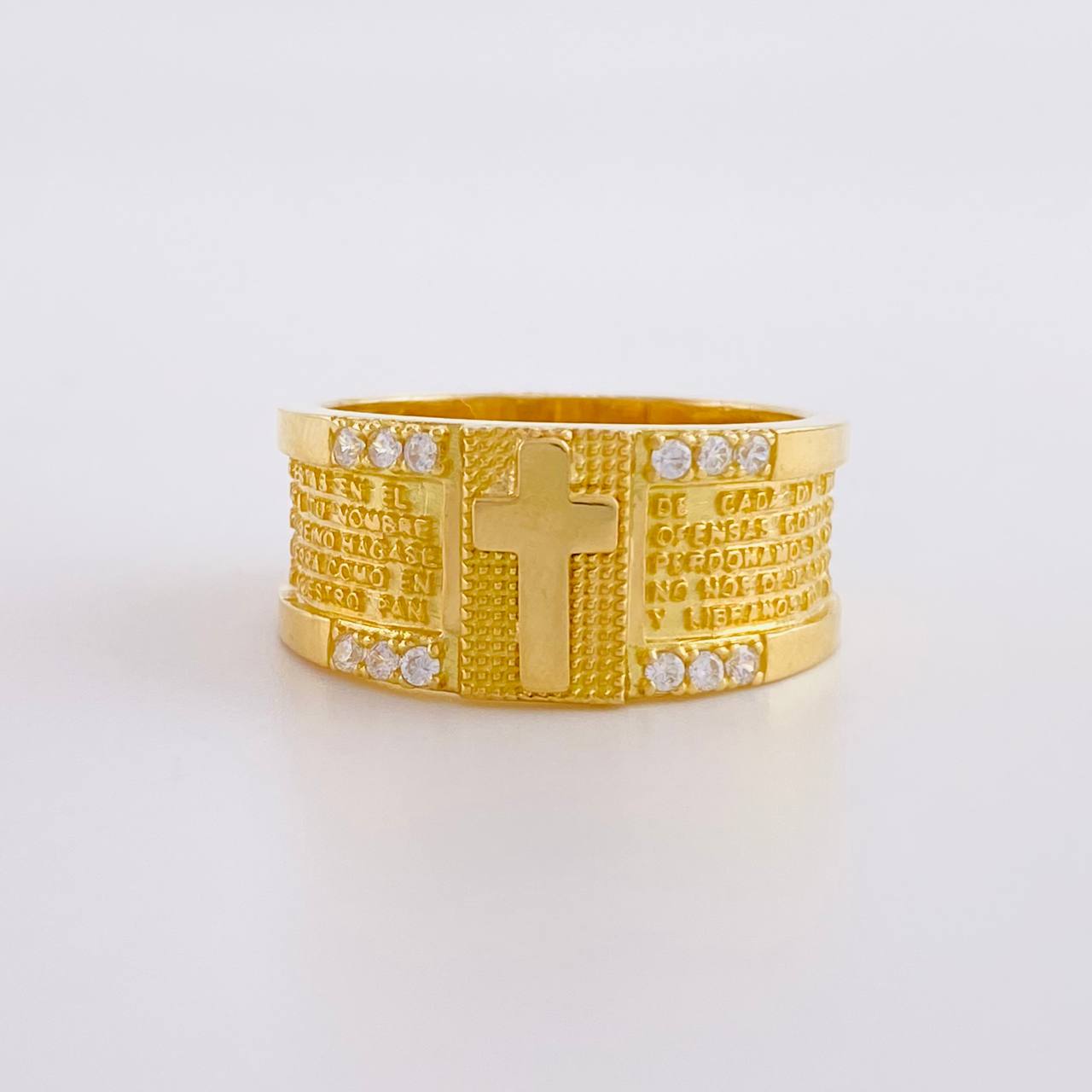 Anillo Oración Especial 8.9g / T10 Oro Amarillo 18K
