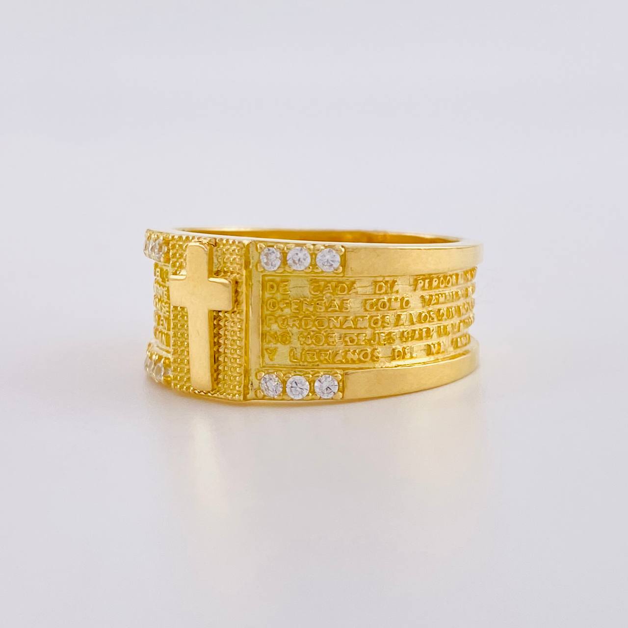Anillo Oración Especial 8.9g / T10 Oro Amarillo 18K