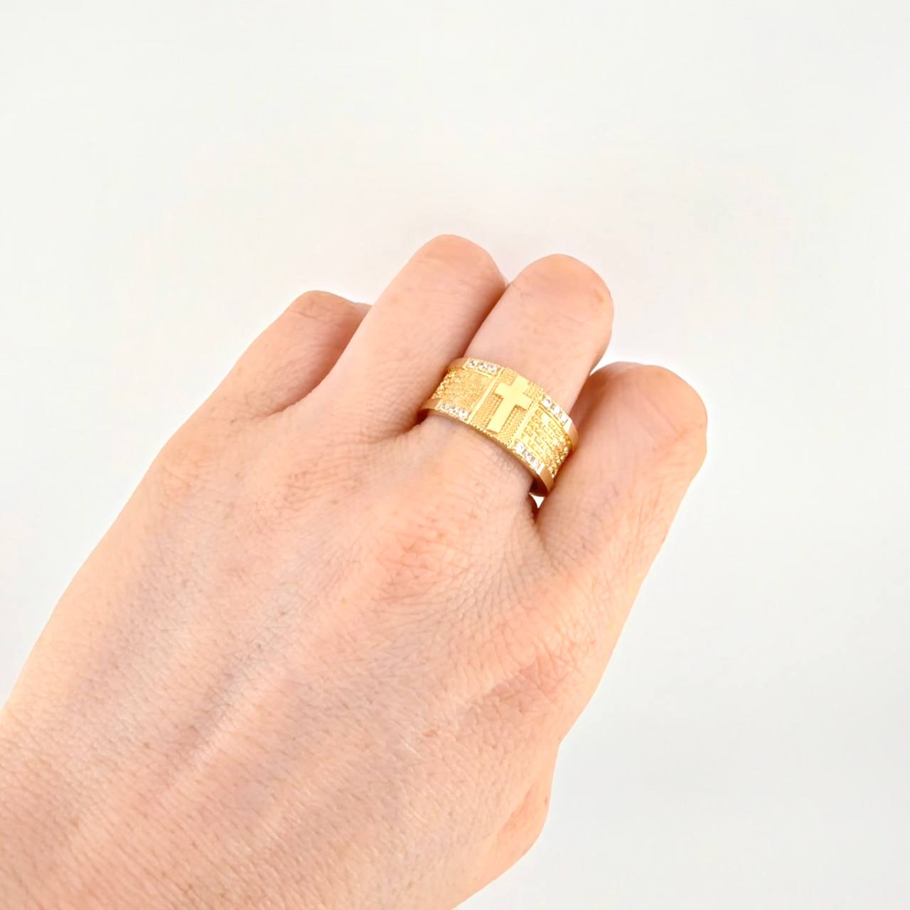 Anillo Oración Especial 8.9g / T10 Oro Amarillo 18K