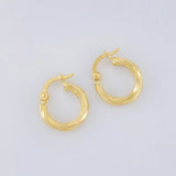 Candongas Emmi 1.1g / 1.15cm Oro Amarillo 18K