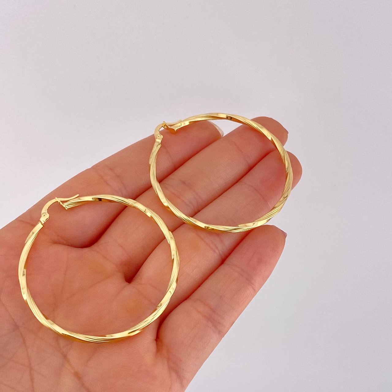 Candongas Aro Emmi 3g / 4.5cm Oro Amarillo 18K