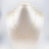 Cadena Tipo Militar Diamantada 4.45g / 46cm / 1.3mm Oro Amarillo 18K