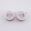 Candongas Rustica 4.05g / 1.2cm Oro Blanco 18K