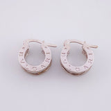 Candongas Rustica 4.05g / 1.2cm Oro Blanco 18K