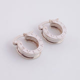 Candongas Rustica 4.05g / 1.2cm Oro Blanco 18K
