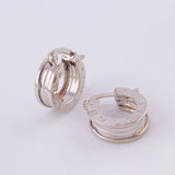 Candongas Rustica 4.05g / 1.2cm Oro Blanco 18K
