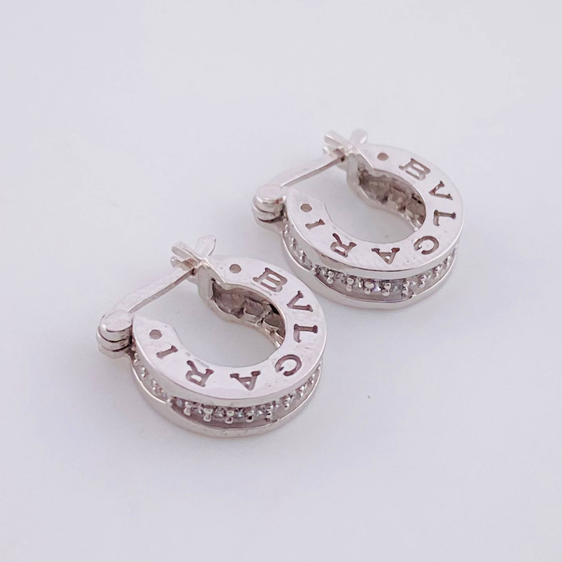 Candongas Rustica Carril Tupido 3.9g / 1.2cm Oro Blanco 18K