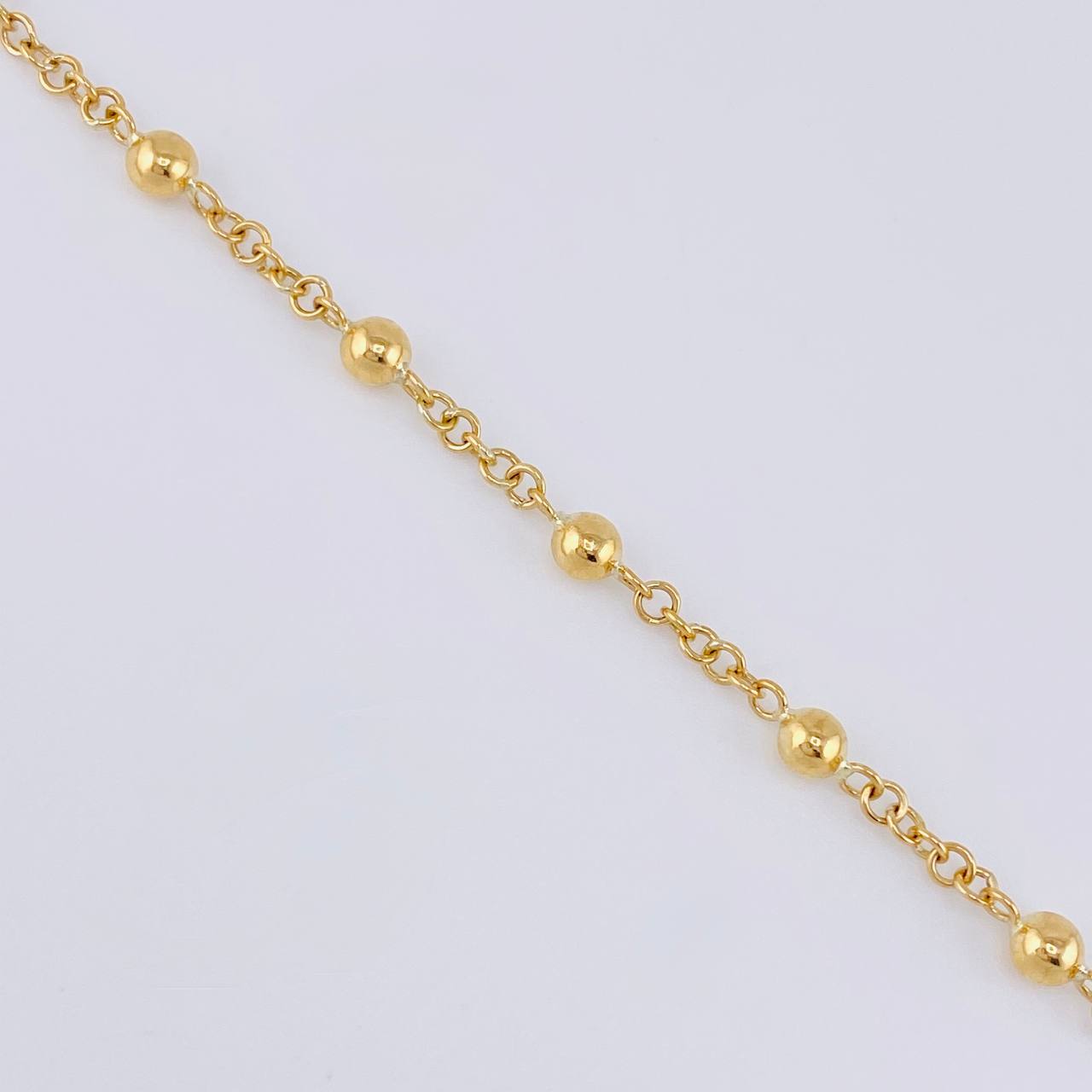 Pulso Denario Virgen Milagrosa 3.85 g / 20.9 cm / 4 mm Oro Amarillo 18K